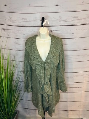 Soft Crochet Cardigan Sweater/Jacket  Size M VALERIE BERTINELLI - Image 1 of 2