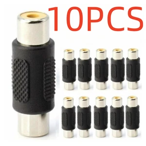 10 Pack AV RCA Audio Video Female To Female Jack Coupler Adapter Connector g - Picture 1 of 5