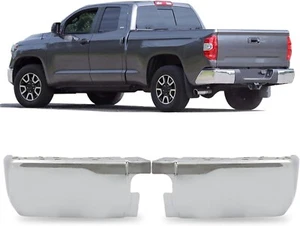 Par de tapas de parachoques trasero para Toyota Tundra 2014-2021 sin orificios de sensor de estacionamiento - Imagen 1 de 7