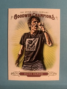 RICHIE RAMONE 2018 UPPER DECK GOODWIN CHAMPIONS #5 MUSICIAN