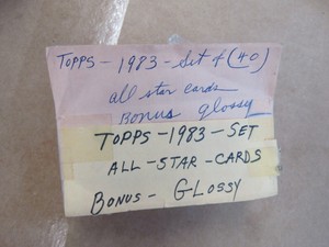 Topps 1983 All Star set 40 cards (32084 card p)