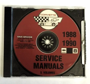 1988-90 CORVETTE CD SHOP SERVICE REPAIR MANUAL ENGINE DRIVE TRAIN MECHANICAL & M - Picture 1 of 1