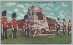 Soldaten im historischen Kleid, Old Fort York, Toronto, Ontario, Kanada, Vintage PC - Bild 1 von 2