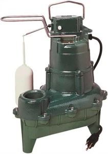 Zoeller 264-0001 Sewage Pump, Packs, Black - Picture 1 of 8