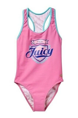 Traje de baño Juicy Couture etiqueta negra de una pieza color rosa (talla 12) Foto 1 de 4
