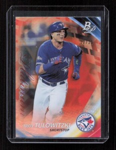 2017 Bowman Platinum #73 Troy Tulowitzki Orange Foil #'d /25