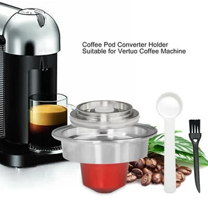 Coffee Pod Adapter Stainless Steel Reusable Convenient Use Large - Picture 1 of 12