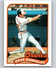 1989 Topps Baseball #213 Rene Gonzales  Baltimore Orioles 