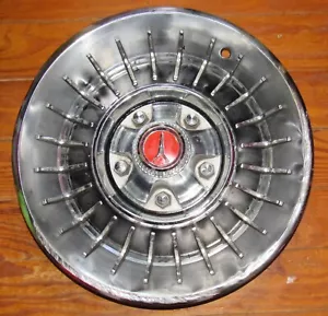 Vintage 1960s Plymouth Fury Turbine Hubcap Wheel Cover 523 / Shiny Chrome NICE! - Picture 1 of 6
