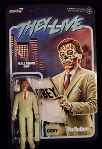 THEY LIVE - 3.75" Male Alien Ghoul Glow in Dark Action Figure / ReAction Super 7 - Picture 1 of 3