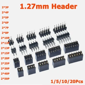 2.54mm Female Socket&Male Pin Header Connector SMD SMT 2X2/3/4/5/6/7/8/10P - 50P - Picture 1 of 5