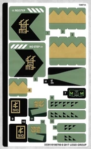 LEGO 70612 - The LEGO Ninjago Movie - Green Ninja Mech Dragon - STICKER SHEET - Picture 1 of 1