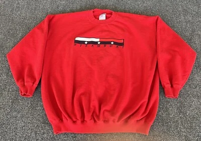 Sudadera Steamboat Colorado Rojo Logo Spellout Cuello Redondo Pullover Esquí 2XL Foto 1 de 4