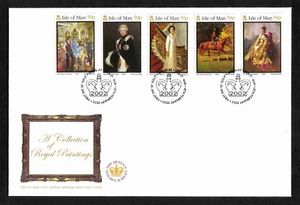 Isle of Man 2002 Golden Jubilee/ Royal Paintings full set of 5v. (SG 970-74) FDC - Picture 1 of 2