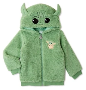 Baby Yoda Boys Costume Hoodie Jacket Toddler Size 2T-5T Star Wars Girl Grogu 18m - Picture 1 of 7