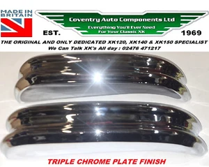 JAGUAR XK120 REAR BUMPERS. THE BEST MADE IN UK. BD2856/1 R/H BD2856/2 L/H PAIR - Picture 1 of 6