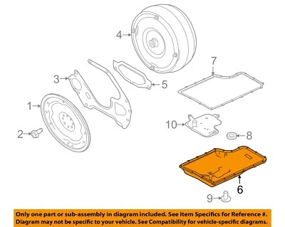 Componentes de transmisión Ford OEM 11-23 E-350 Super Duty-Trans Pan BC3Z7A194D Foto 1 de 2