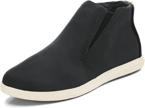 OLUKAI Z34107* Women's Black Leather Hawai‘iloa Manu Hope Pull-On Boots Size 9.5 - Picture 1 of 7