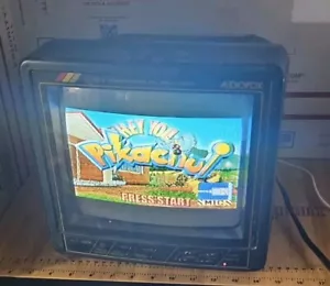(READ DESCRIPTION) 10” Audiovox Portable Color CRT TV Radio Retro Gaming TESTED - Picture 1 of 8