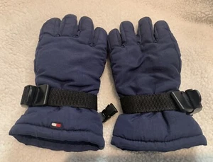 Tommy Hilfiger Kids Winter Ski Snow Gloves Size 4-7 Waterproof Navy Blue - Picture 1 of 9