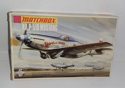 MATCHBOX 1/72 NA.P-51D MUSTANG PK-13 KIT MONTAGGIO OBSOLETO - Immagine 1 di 4