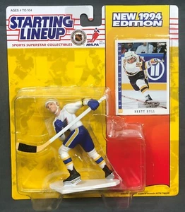 BRETT HULL St. Louis Blues Kenner Starting Lineup SLU 1994 Figure & Card NIP - Picture 1 of 5