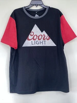 Coors Light Black And Red T-Shirt Size 2XL NEW - Image 1 of 4