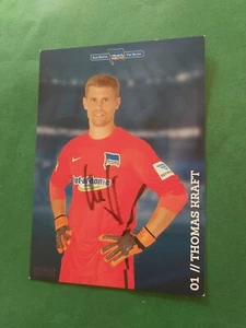 Hertha BSC Berlin , T. Kraft , Autogrammkarte, Fussball - Picture 1 of 2