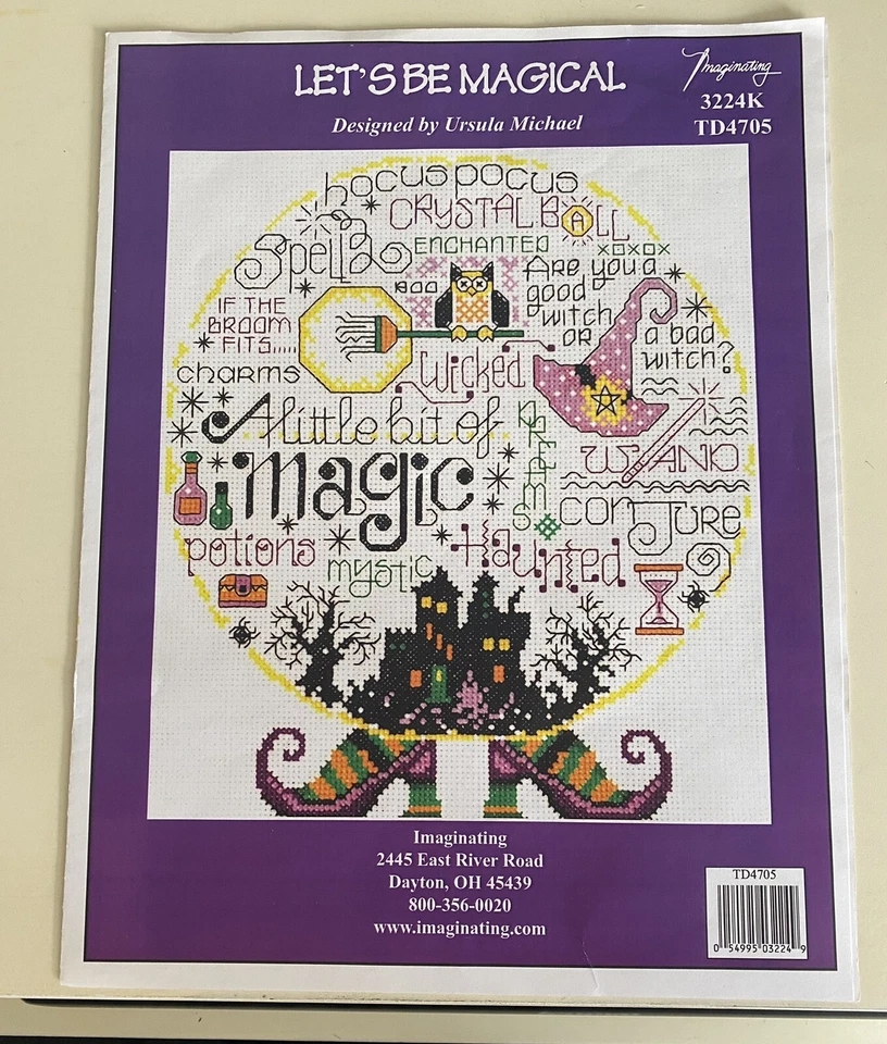 USED Counted Cross Stitch Pattern LET'S BE MAGICAL by Ursula Michael-Imaginating - Image 1 of 1