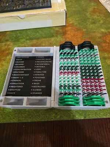 Multicolored Condition Markers With Bases and Magnetic Case - Picture 1 of 8