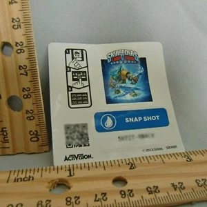 Skylanders Sticker Code Only SNAP SHOT 2014 Activision Trap Team Water - Picture 1 of 2