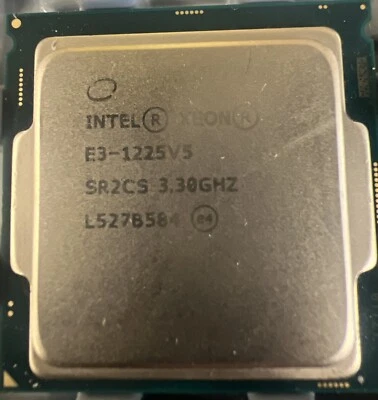 Intel Xeon E3-1225 v5 Quad-Core CPU Processor @ 3.30Ghz Socket 1151 SR2CS - Image 1 of 2