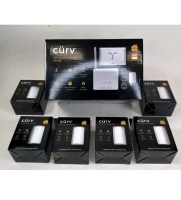 Curv smart advanced TRV kit including 10 TRV heads (4+6) Wifi Google Amazon Alex - Image 1 of 4