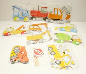 Construction Truck Vehicles Birthday Party Decorations Honeycomb Wheels - Picture 1 of 1