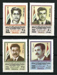 IRAQ IRAK Saddam Hussein 65th Birthday 2002 SC 1656 - 1659 MNH - Picture 1 of 1