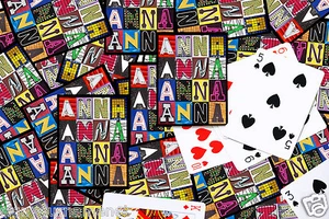 Personalized Playing Cards featuring ANNA in letters from photos of signs - Picture 1 of 2