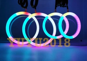 Dream color halo ring for BMW E90 E91 05-08 Xenon head Chasing RGB App DRL lamp - Picture 1 of 23