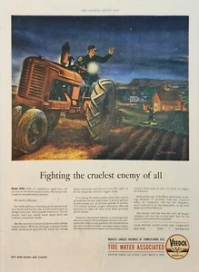1944 Veedol Motoröl Oldtimer Werbung Kampf gegen den grausamsten Feind von allen - Bild 1 von 1