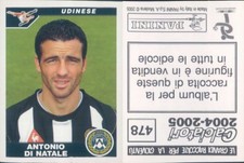 1PANINI FOOTBALLERS 2004-05 - Figure -sticker N.478 * UDINESE - CHRISTMAS *NEW