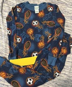 NWT CIRCO Boy’s Sz 4 Cotton Pajamas 2 Pc Set Blue Sports Print - Picture 1 of 2