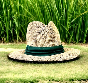 Sombrero de playa de golfista de paja estilo Panamá Dorfman Pacific para hombre - Imagen 1 de 13