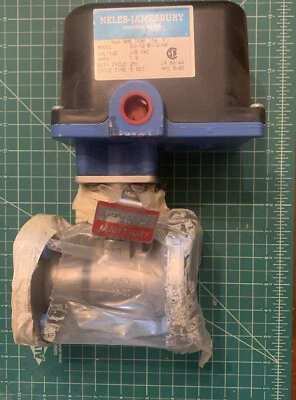 NELES-JAMESBURY EU-12-01-Q-HR 115v con válvula de bola de brida 316SS de 1” nueva sin caja Foto 1 de 4