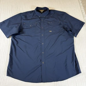 Ariat Rebar Shirt Mens XXL 2XL Button Front Short Sleeve Work Vented Outdoor - Picture 1 of 13