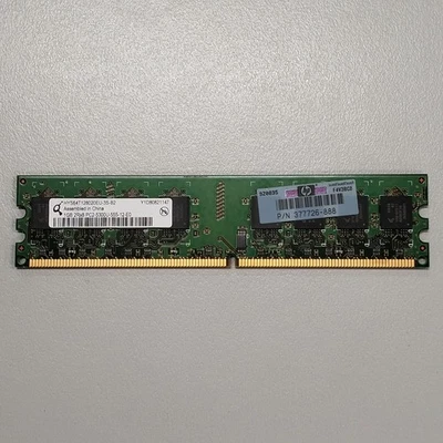 Qimonda 1GB DDR2 RAM PC2-5300 667MHz CL5 DIMM HYS64T128020EU-3S-B2 377726-888 - Image 1 of 4