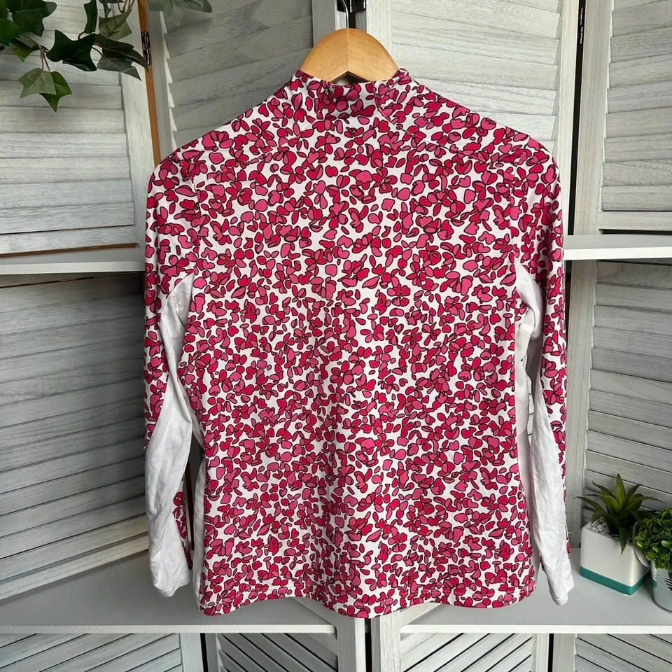 Tail White Label - Suéter Pullover Para Mujer Rosa Rojo Blanco Floral - Talla: Pequeña Foto 1 de 4