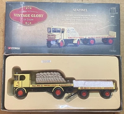 Corgi 80002 Sentinel Platform Wagon With Trailer & Sacks Paul Bros Vintage - Image 1 of 4