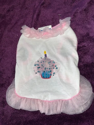 Vestido Top Paw Feliz Cumpleaños Cupcake NNT XS Foto 1 de 2
