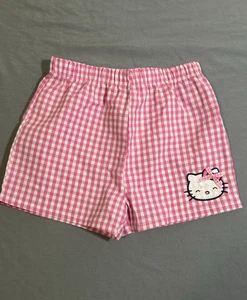 Hello Kitty karierte Shorts - Mädchen Größe 6/6X  - Bild 1 von 3