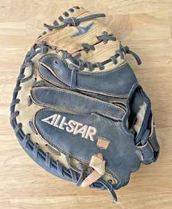 All-Star CM1011 Catcher’s Mitt 31.5” Youth Baseball Glove Black Tan RHT - Picture 1 of 9