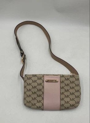 Riñonera Michael Kors para mujer vainilla 556137C beige rosa lona Foto 1 de 4